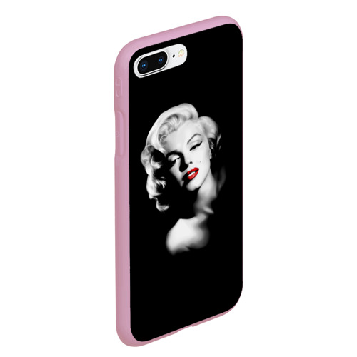 Чехол для iPhone 7Plus/8 Plus матовый Мэрилин Монро, цвет розовый - фото 3