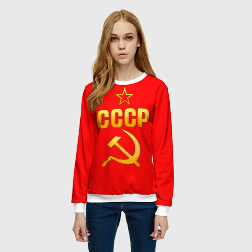 Женский свитшот 3D СССР, цвет 3D печать - фото 3