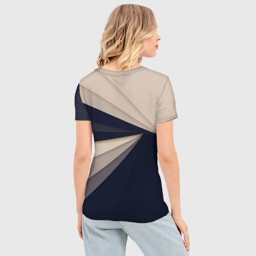 Женская футболка 3D Slim Абстракция 11, цвет 3D печать - фото 4