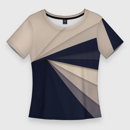 Женская футболка 3D Slim Абстракция 11, цвет 3D печать