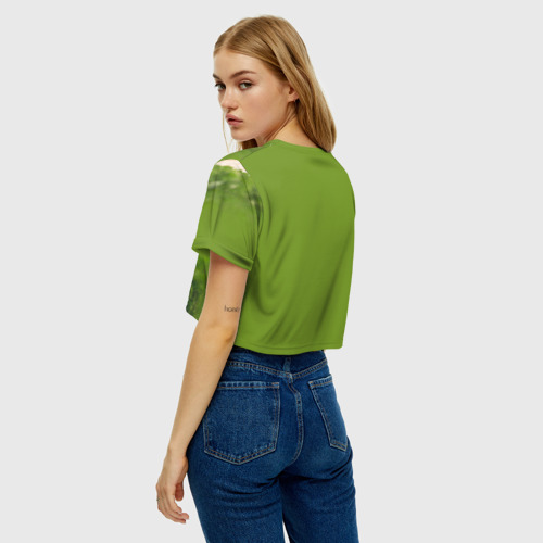 Женская футболка Crop-top 3D Йорк, цвет 3D печать - фото 5