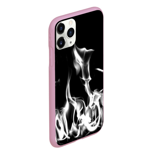 Чехол для iPhone 11 Pro Max матовый Огонь, цвет розовый - фото 3