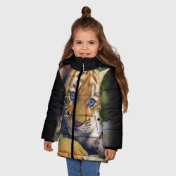 Зимняя куртка для девочек 3D Тигренок - фото 2
