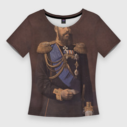Женская футболка 3D Slim Александр III Миротворец
