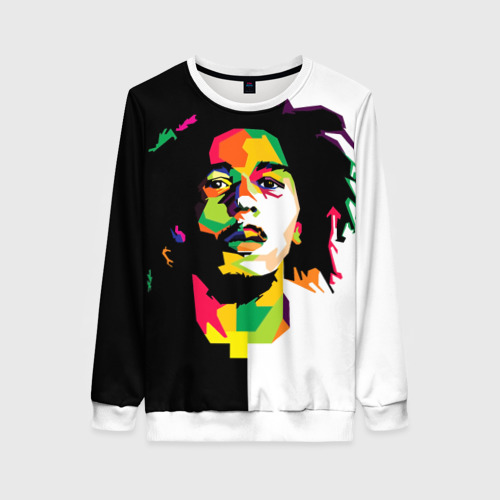 Женский свитшот 3D Bob Marley, цвет 3D печать