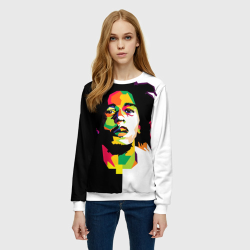 Женский свитшот 3D Bob Marley - фото 3