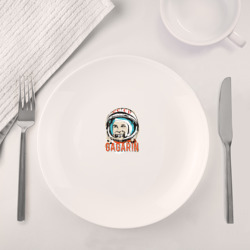 Набор: тарелка + кружка Юрий Гагарин. Первый в космосе - фото 2