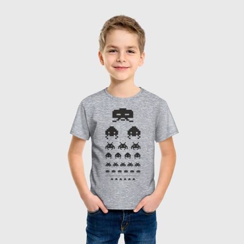 Детская футболка хлопок Чужие. Инопланетяне., цвет меланж - фото 3