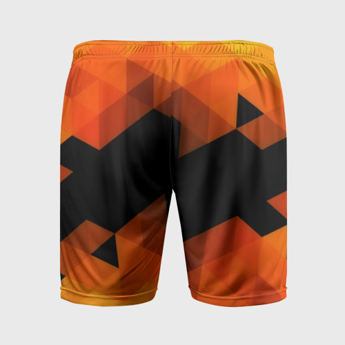 Мужские шорты спортивные Trianse Orange, цвет 3D печать - фото 2