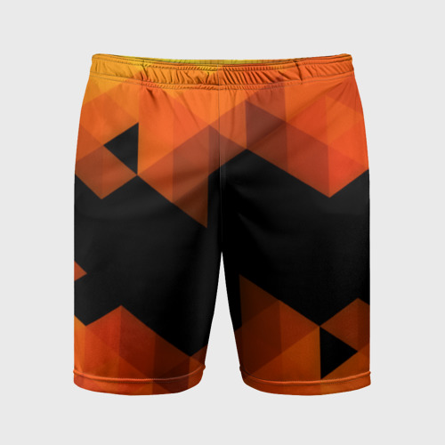 Мужские шорты спортивные Trianse Orange, цвет 3D печать