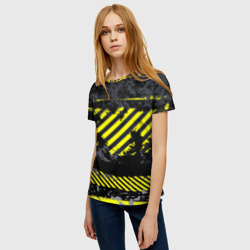 Женская футболка 3D Grunge Line - фото 2