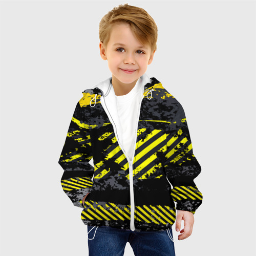 Детская куртка 3D Grunge Line, цвет белый - фото 3