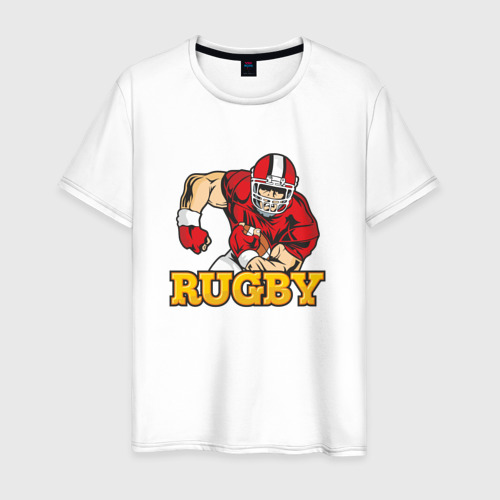 Мужская футболка хлопок Rugby. Регби.