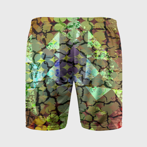 Мужские шорты спортивные Мозаика, цвет 3D печать - фото 2
