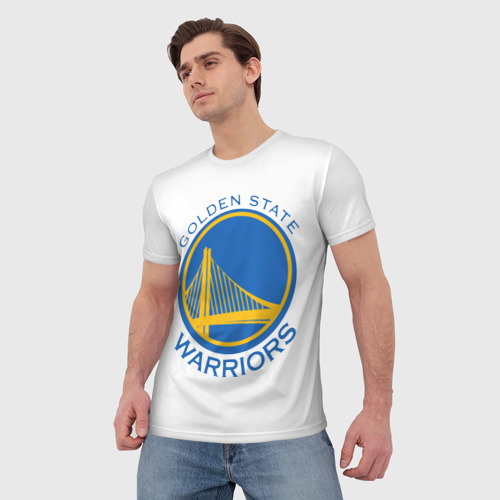 Мужская футболка 3D Golden State Warriors, цвет 3D печать - фото 3