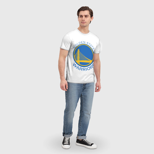 Мужская футболка 3D Golden State Warriors, цвет 3D печать - фото 5