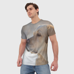 Мужская футболка 3D Лабрадор - фото 2