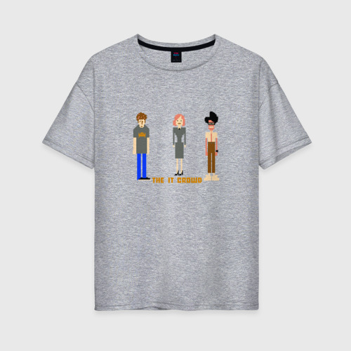 Женская футболка хлопок Oversize с принтом The IT Crowd, Айтишники, вид спереди #2