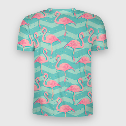 Мужская футболка 3D Slim Flamingo, цвет 3D печать - фото 2