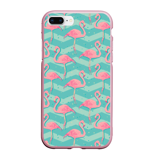 Чехол для iPhone 7Plus/8 Plus матовый Flamingo, цвет розовый