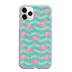 Чехол для iPhone 11 Pro Max матовый Flamingo