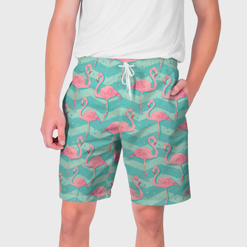 Мужские шорты 3D Flamingo, цвет 3D печать