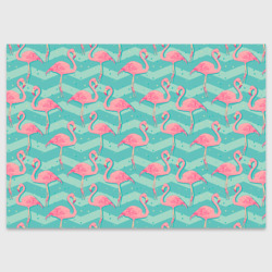 Поздравительная открытка Flamingo