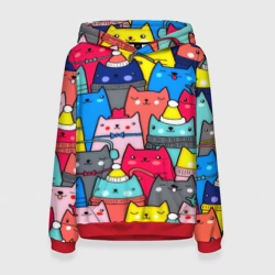 Женская толстовка 3D Котики