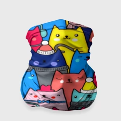 Бандана-труба 3D Котики
