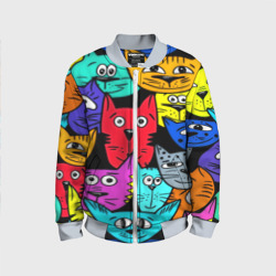 Детский бомбер 3D Кот