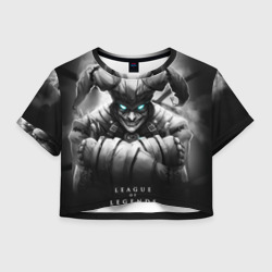 Женская футболка Crop-top 3D Shaco