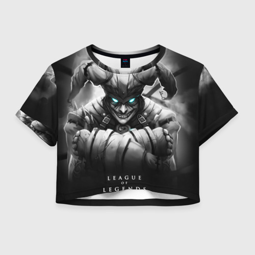 Женская футболка Crop-top 3D Shaco, цвет 3D печать