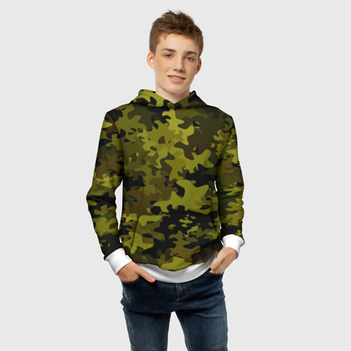 Детская толстовка 3D Camouflage, цвет белый - фото 6