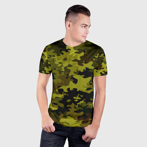 Мужская футболка 3D Slim Camouflage, цвет 3D печать - фото 3