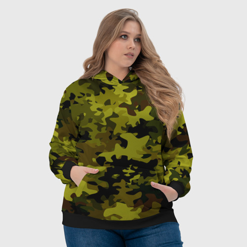 Женская толстовка 3D с принтом Camouflage, фото #4