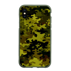 Чехол для iPhone XS Max матовый Camouflage