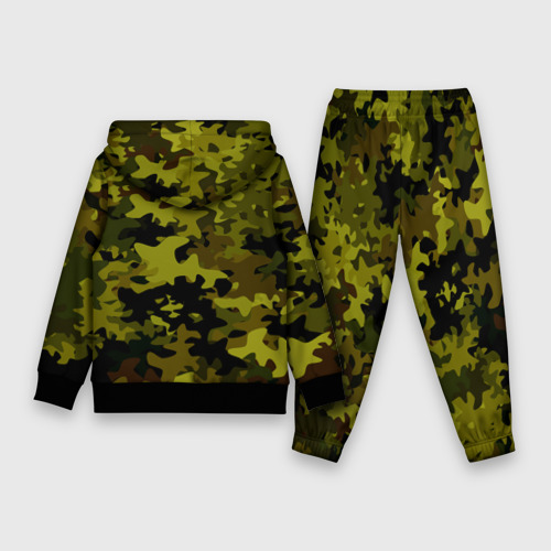 Детский костюм с толстовкой 3D Camouflage, цвет черный - фото 2