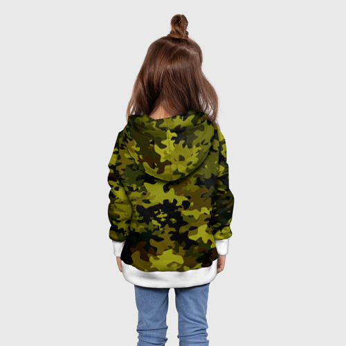 Детская толстовка 3D Camouflage, цвет белый - фото 5