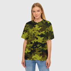 Женская футболка oversize 3D Camouflage - фото 2