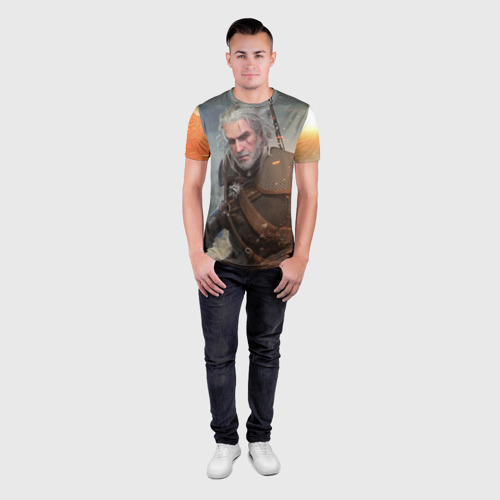Мужская футболка 3D Slim Геральт - Игни - фото 4