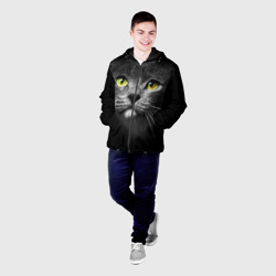 Мужская куртка 3D Кошачий взгляд - фото 2
