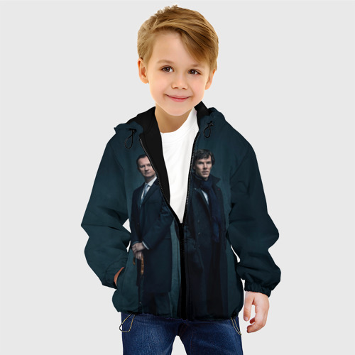 Детская куртка 3D Холмсы, цвет черный - фото 3