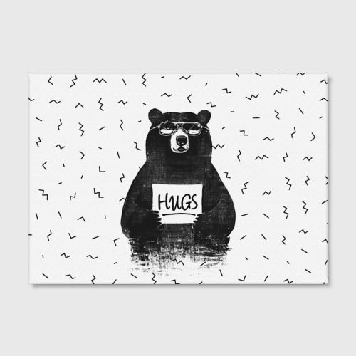 Холст прямоугольный Bear Hugs, цвет 3D печать - фото 2