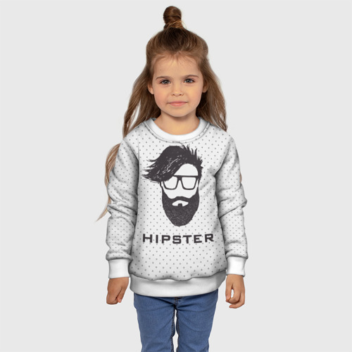 Детский свитшот 3D Hipster, цвет 3D печать - фото 7