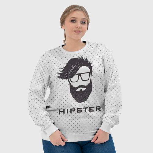 Женский свитшот 3D Hipster - фото 6