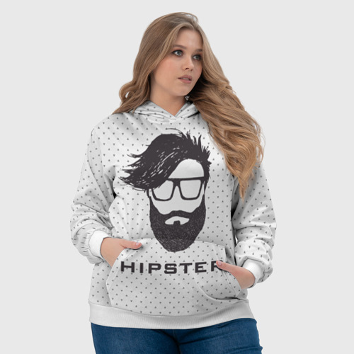 Женская толстовка 3D Hipster, цвет 3D печать - фото 6