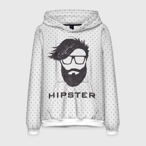 Мужская толстовка 3D Hipster, цвет белый