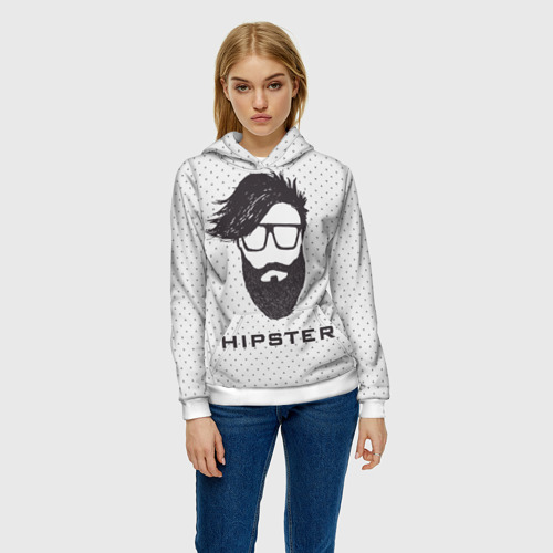 Женская толстовка 3D Hipster, цвет 3D печать - фото 3