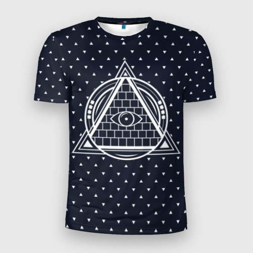 Мужская футболка 3D Slim Illuminati, цвет 3D печать