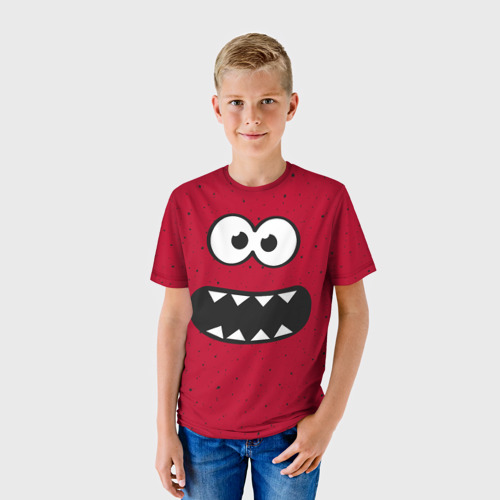 Детская футболка 3D Веселый монстрик, цвет 3D печать - фото 3
